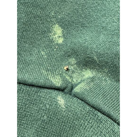 VINTAGE NIKE Forrest Green Fleece Sweatshirt Pullover Made in USA SZ L Y2k 90s - Picture 3 of 8